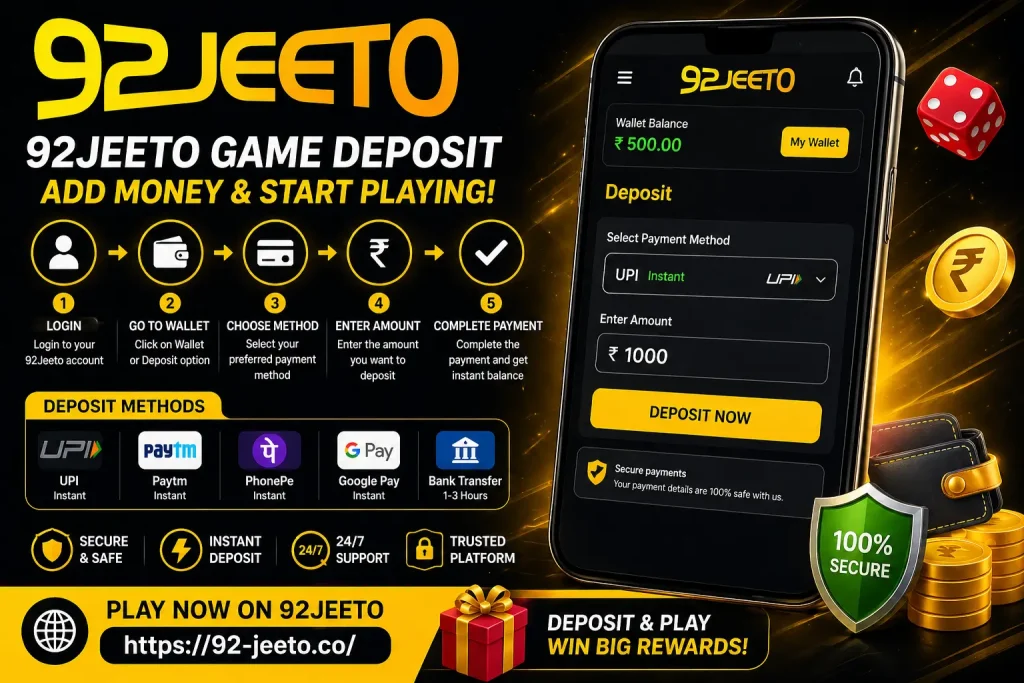 92 Jeeto Game Deposit
